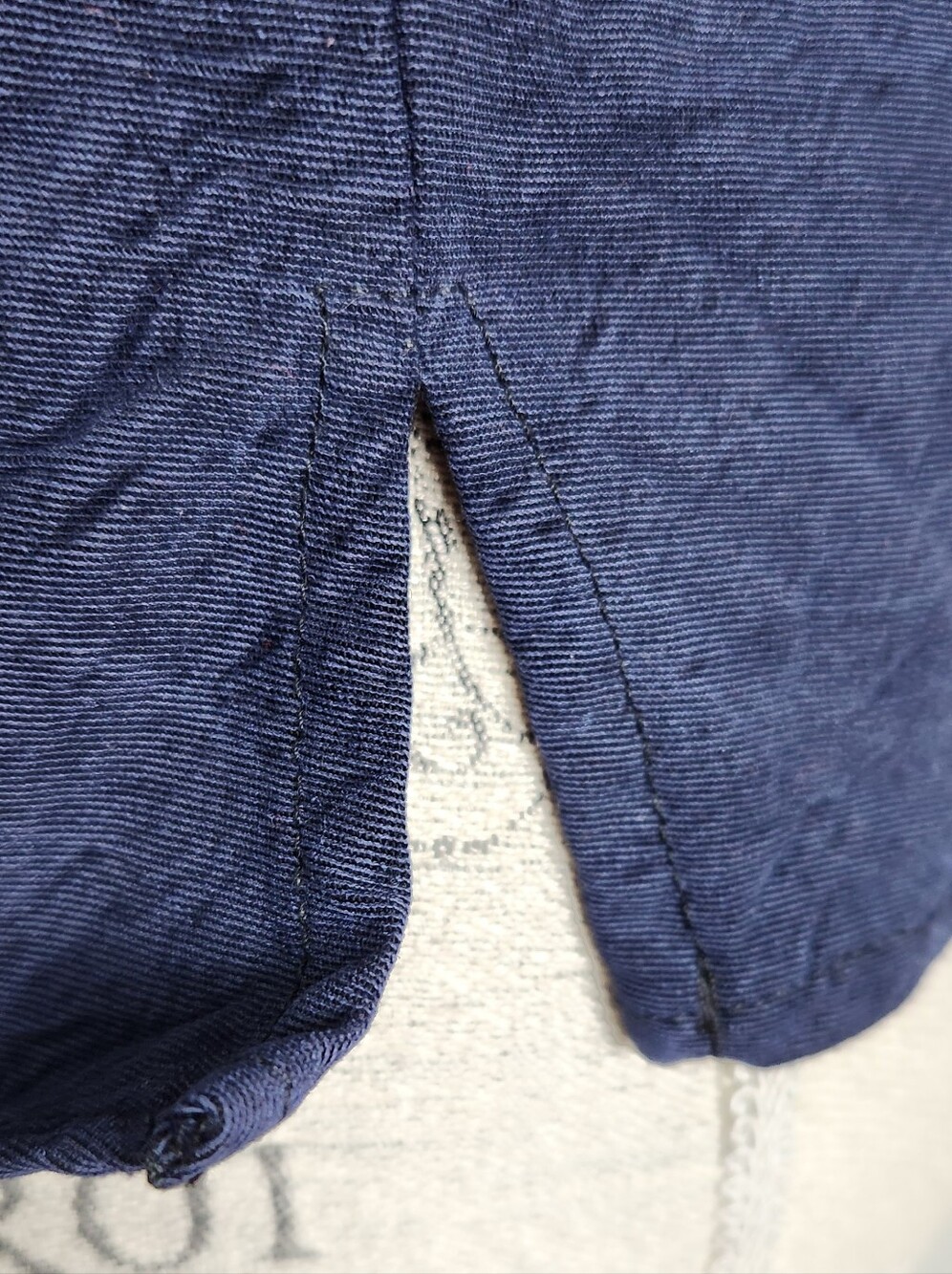 Sleeveless Navy Blue Blouse Top - Picture 8 of 11